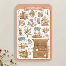 Load image into Gallery viewer, A24. Cozy Apothecary Sticker Sheet Set
