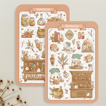 Load image into Gallery viewer, A24. Cozy Apothecary Sticker Sheet Set