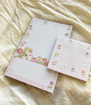 Pink Tulips Memo Set