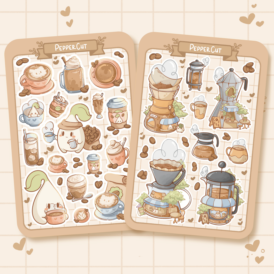 A23. Coffee House Sticker Sheets