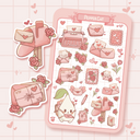 H4. Love letters Sticker Sheet