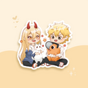 Denji Power Sticker | Chainsaw Man