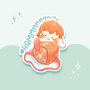 Little Fishie in the Sea Sticker