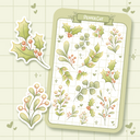 H6. Winter Foliage Sticker Sheet