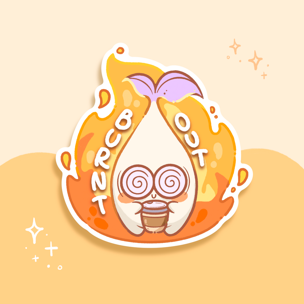 Burnt Out Sticker PepperCut