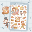B16. Bed and Breakfast Sticker Sheet