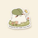 minding my own business