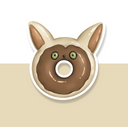 Momo donut sticker