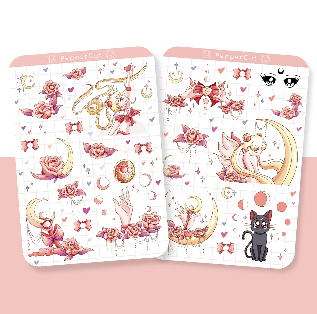 Sailor Moon Sticker Sheet Set