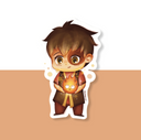 Zuko and Fire Demon Sticker